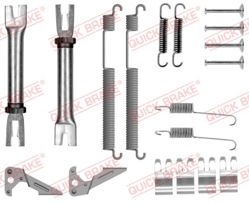 Комплект приладдя, гальмівна колодка   105-0053S   QUICK BRAKE