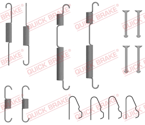 Комплектующие, тормозная колодка   105-0054   QUICK BRAKE