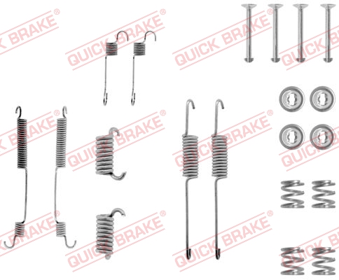 Комплект приладдя, гальмівна колодка   105-0599   QUICK BRAKE