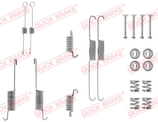 Комплект приладдя, гальмівна колодка   105-0615   QUICK BRAKE