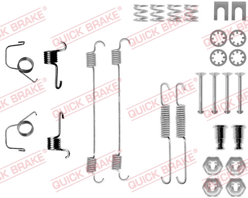 Комплект приладдя, гальмівна колодка   105-0617   QUICK BRAKE