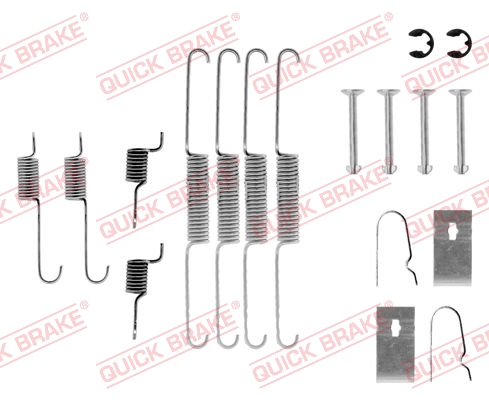 Комплект приладдя, гальмівна колодка   105-0636   QUICK BRAKE