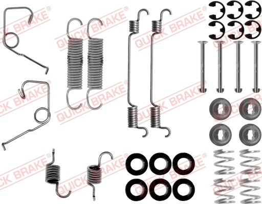 Комплект приладдя, гальмівна колодка   105-0705   QUICK BRAKE