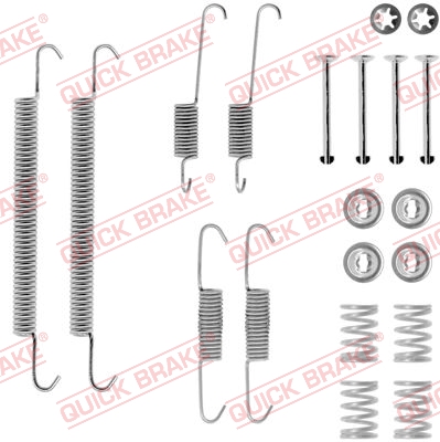 Комплект приладдя, гальмівна колодка   105-0707   QUICK BRAKE