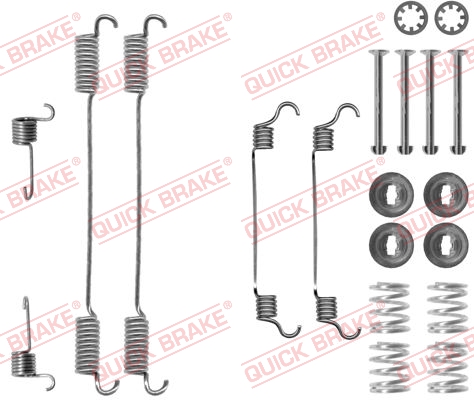 Комплект приладдя, гальмівна колодка   105-0740   QUICK BRAKE