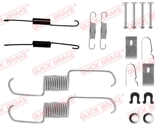 Комплект приладдя, гальмівна колодка   105-0743   QUICK BRAKE