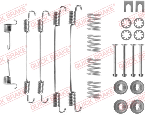 Комплект приладдя, гальмівна колодка   105-0747   QUICK BRAKE