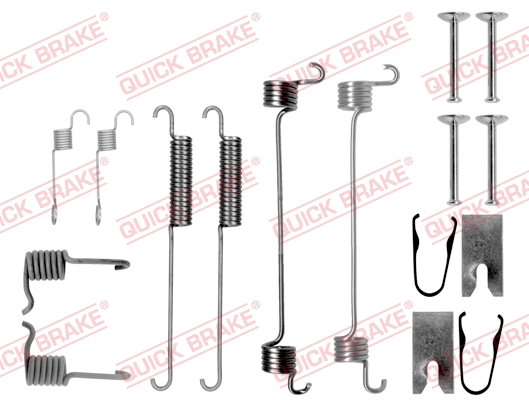 Комплект приладдя, гальмівна колодка   105-0749   QUICK BRAKE