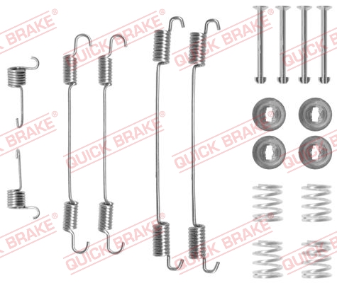 Комплект приладдя, гальмівна колодка   105-0750   QUICK BRAKE