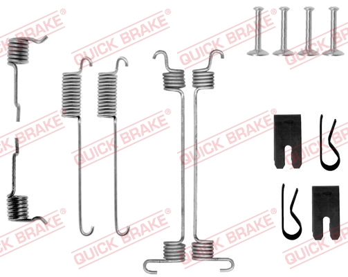 Комплект приладдя, гальмівна колодка   105-0772   QUICK BRAKE