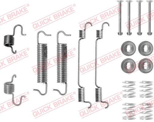 Комплект приладдя, гальмівна колодка   105-0780   QUICK BRAKE