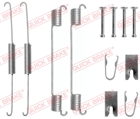 Комплект приладдя, гальмівна колодка   105-0781   QUICK BRAKE