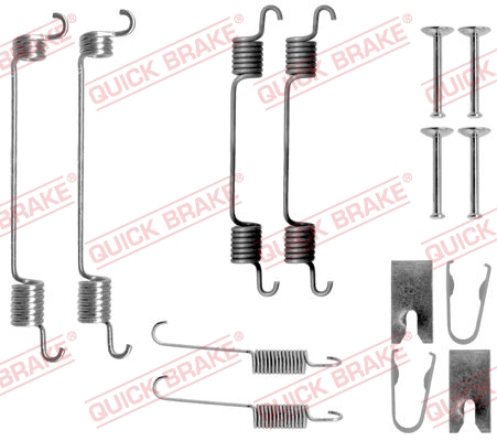 Комплект приладдя, гальмівна колодка   105-0797   QUICK BRAKE