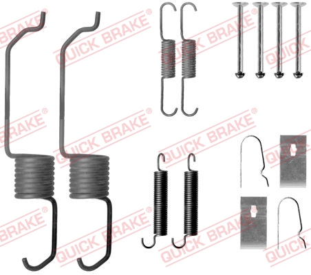 Комплект приладдя, гальмівна колодка   105-0798   QUICK BRAKE