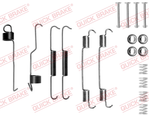 Комплект приладдя, гальмівна колодка   105-0804   QUICK BRAKE