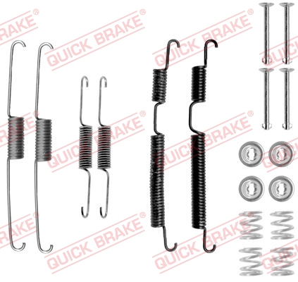 Комплект приладдя, гальмівна колодка   105-0813   QUICK BRAKE