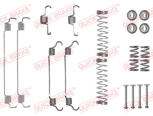 Комплект приладдя, гальмівна колодка   105-0835   QUICK BRAKE