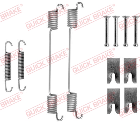 Комплект приладдя, гальмівна колодка   105-0836   QUICK BRAKE