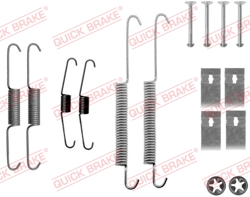 Комплект приладдя, гальмівна колодка   105-0842   QUICK BRAKE