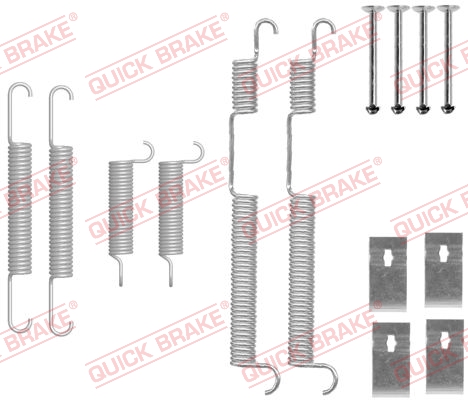 Комплектующие, тормозная колодка   105-0844   QUICK BRAKE