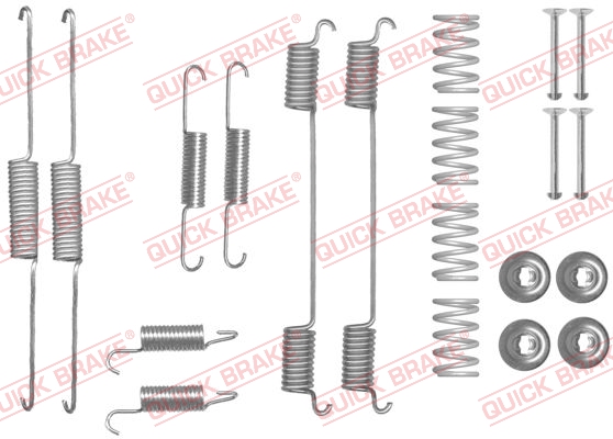 Комплектующие, тормозная колодка   105-0861   QUICK BRAKE