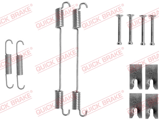 Комплект приладдя, гальмівна колодка   105-0862   QUICK BRAKE