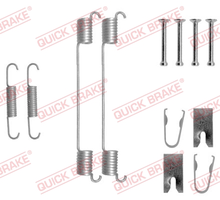 Комплект приладдя, гальмівна колодка   105-0883   QUICK BRAKE