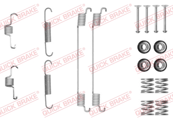 Комплект приладдя, гальмівна колодка   105-0889   QUICK BRAKE