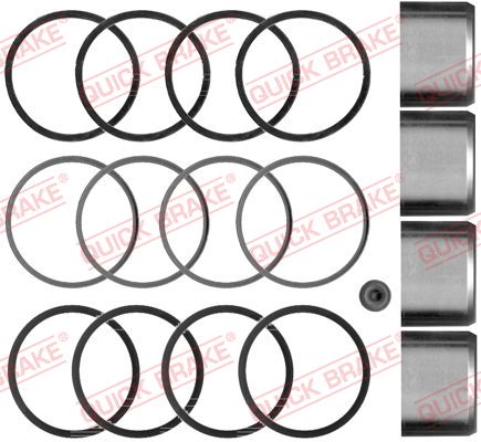 Ремкомплект, тормозной суппорт   114-5045   QUICK BRAKE