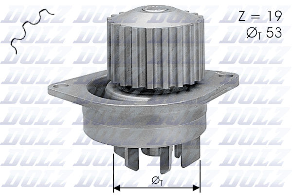 Водяной насос, охлаждение двигателя   C113   DOLZ