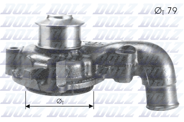 Водяной насос, охлаждение двигателя   F155   DOLZ