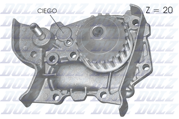 Водяной насос, охлаждение двигателя   R214   DOLZ