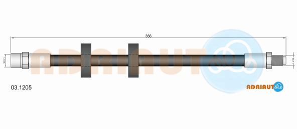 Гальмівний шланг   03.1205   ADRIAUTO