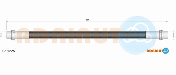 Гальмівний шланг   03.1225   ADRIAUTO