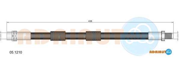 Гальмівний шланг   05.1210   ADRIAUTO