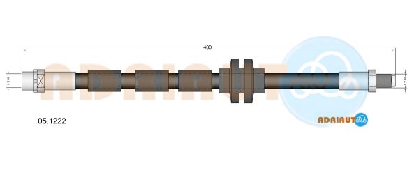 Тормозной шланг   05.1222   ADRIAUTO