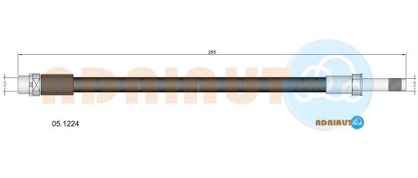 Гальмівний шланг   05.1224   ADRIAUTO