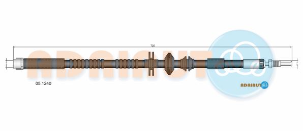 Тормозной шланг   05.1240   ADRIAUTO