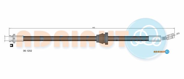 Тормозной шланг   06.1202   ADRIAUTO