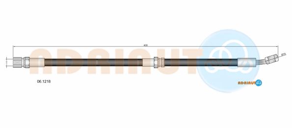Тормозной шланг   06.1218   ADRIAUTO