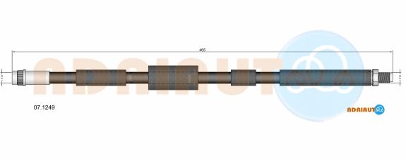 Тормозной шланг   07.1249   ADRIAUTO