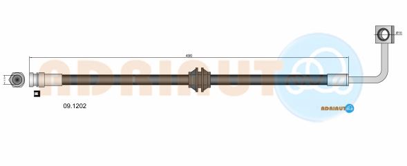 Тормозной шланг   09.1202   ADRIAUTO