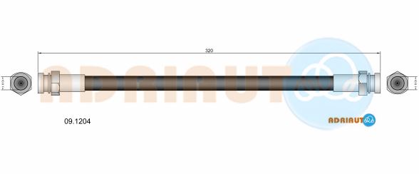 Тормозной шланг   09.1204   ADRIAUTO