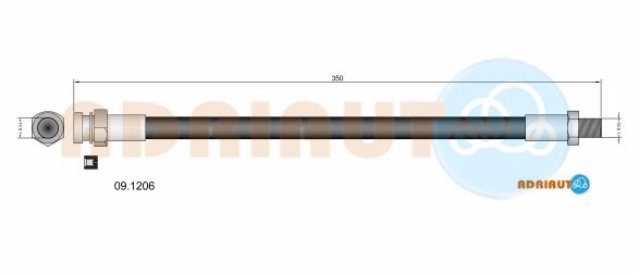 Гальмівний шланг   09.1206   ADRIAUTO