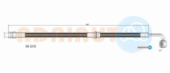 Тормозной шланг   09.1210   ADRIAUTO