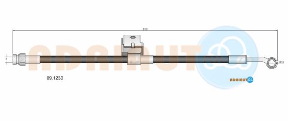 Тормозной шланг   09.1230   ADRIAUTO