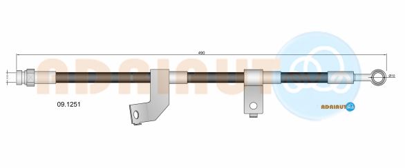 Гальмівний шланг   09.1251   ADRIAUTO