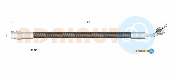 Тормозной шланг   09.1258   ADRIAUTO