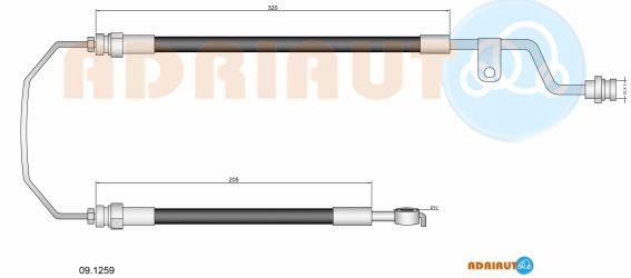 Тормозной шланг   09.1259   ADRIAUTO