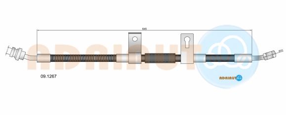 Тормозной шланг   09.1267   ADRIAUTO